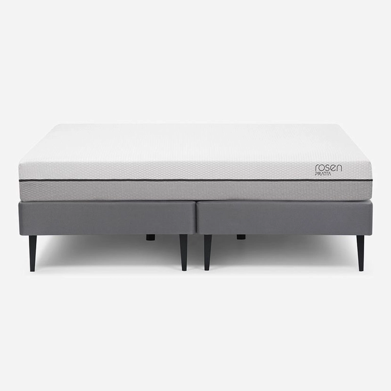 CAMA EUROPEA ROSEN  PRATTA 2 PLAZAS PATA ACERO BASE D. 150 X 200 CM - 2