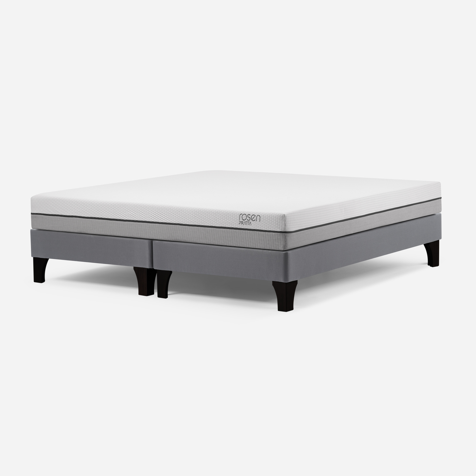 CAMA EUROPEA ROSEN PRATTA 2 PLAZAS PATA MADERA 150 X 200 CM - 1