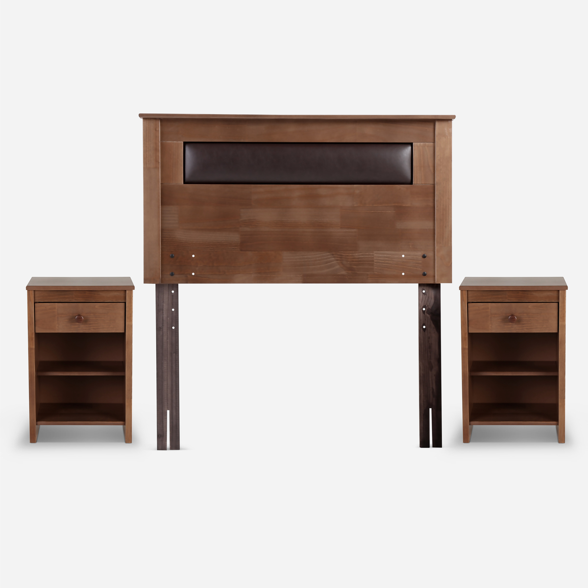 CAMA EUROPEA ROSEN PRATTA P. MADERA FULL + MUEBLES FERRARA - 6