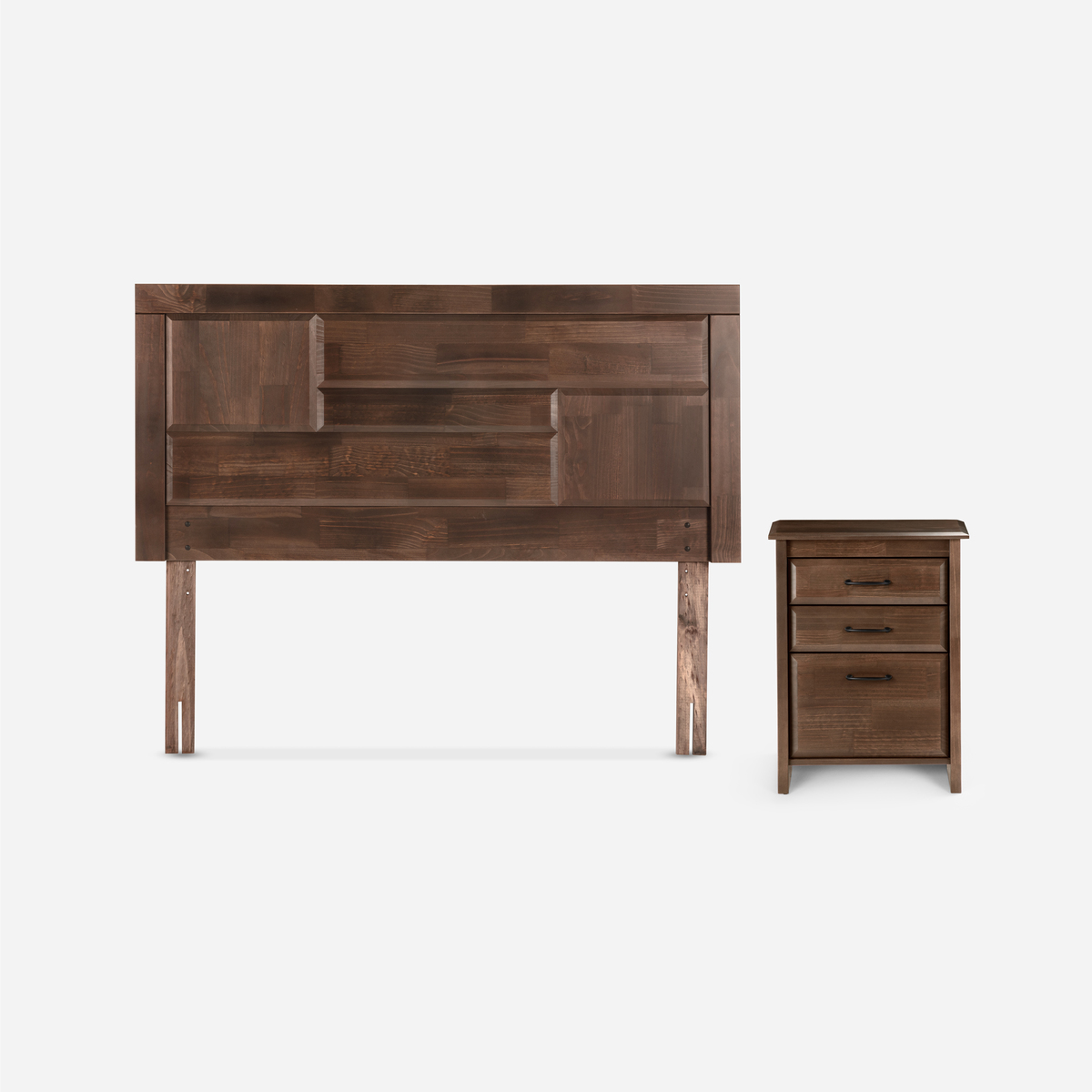 CAMA EUROPEA ROSEN PRATTA FULL PATA ACERO+RESPALDO Y VELADOR DOLCE - 2