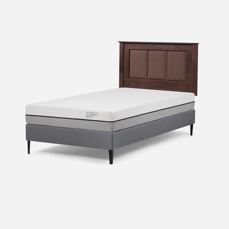 CAMA EUROPEA ROSEN PRATTA 1 PLAZA PATA ACERO + RESPALDO RACHEL - 2