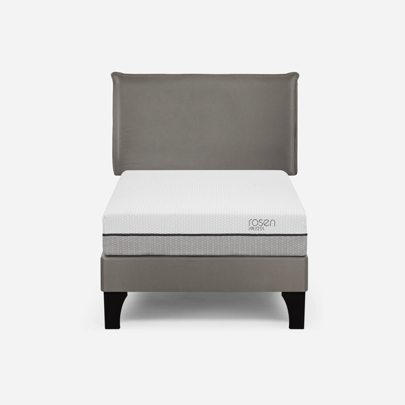 CAMA EUROPEA ROSEN PRATTA 1 PLAZA PATA MADERA + RESPALDO MAURICE - 1