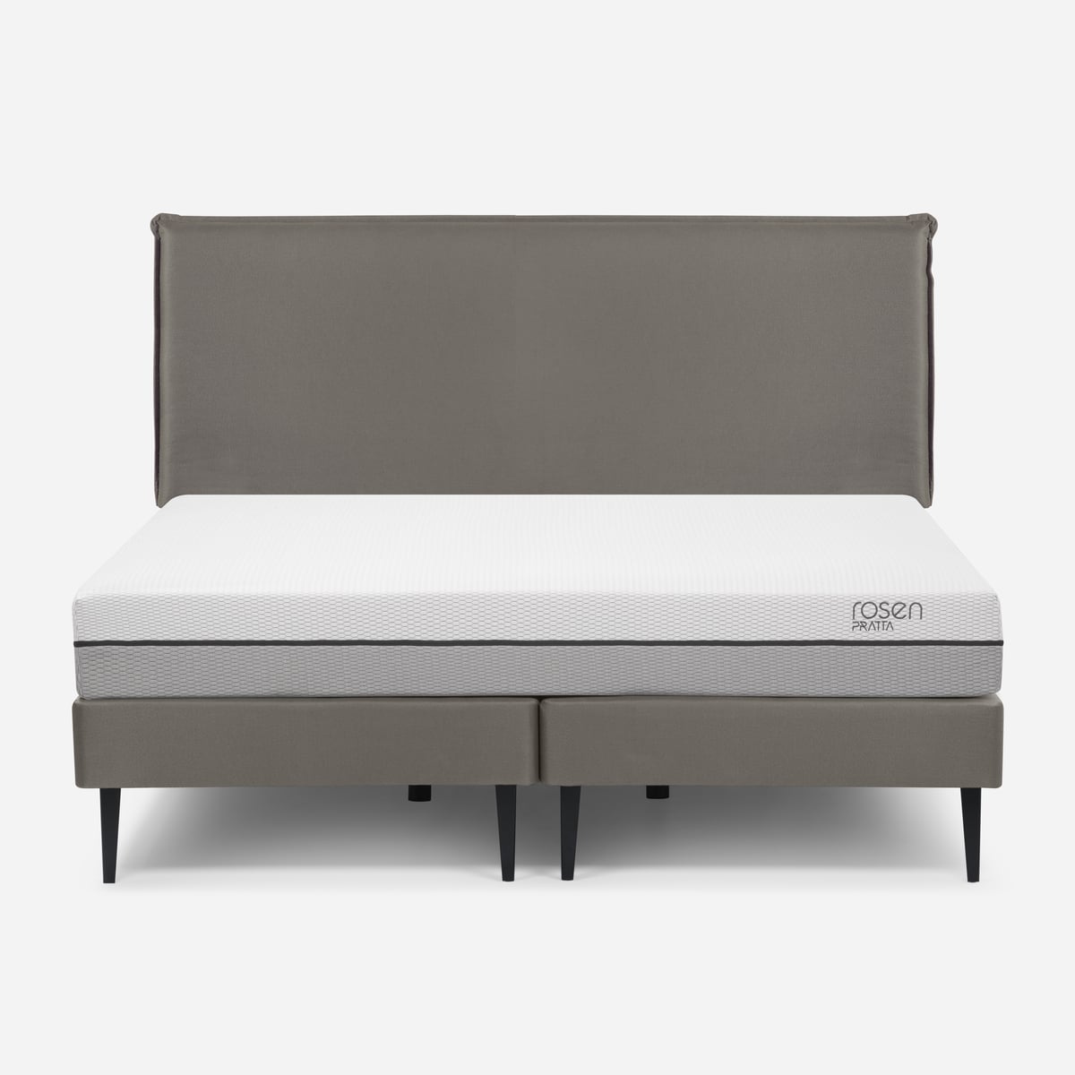 CAMA EUROPEA ROSEN PRATTA KING PATA ACERO BD + RESPALDO MAURICE - 1