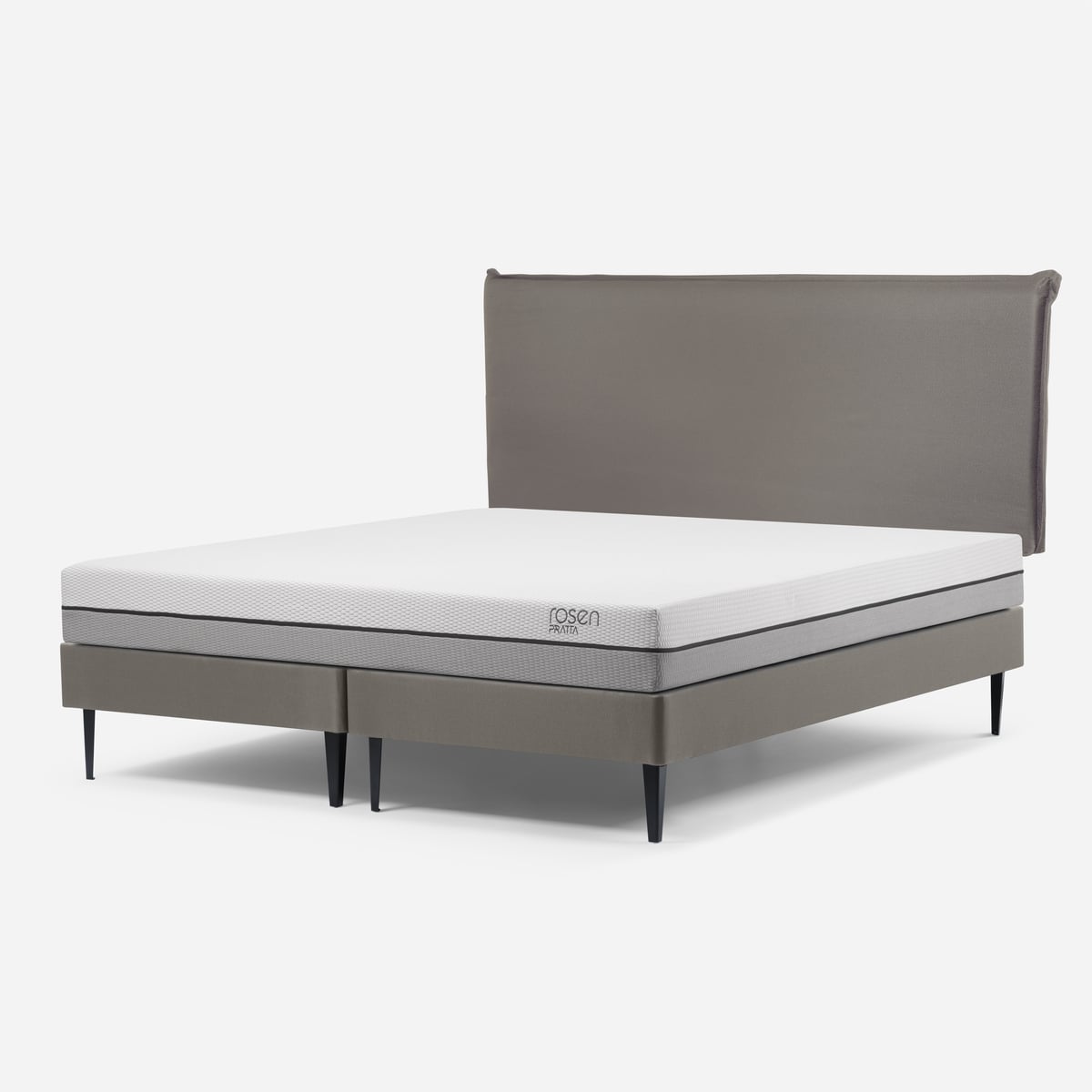 CAMA EUROPEA ROSEN PRATTA KING PATA ACERO BD + RESPALDO MAURICE - 3