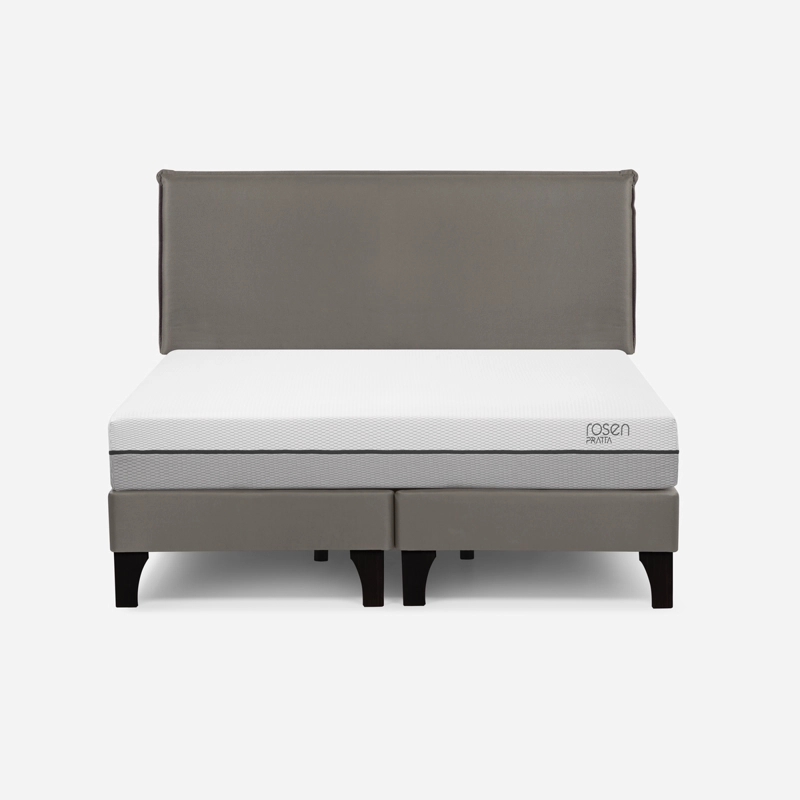 CAMA EUROPEA ROSEN PRATTA 2 PLAZAS PATA MADERA BD+RESPALDO MAURICE - 1