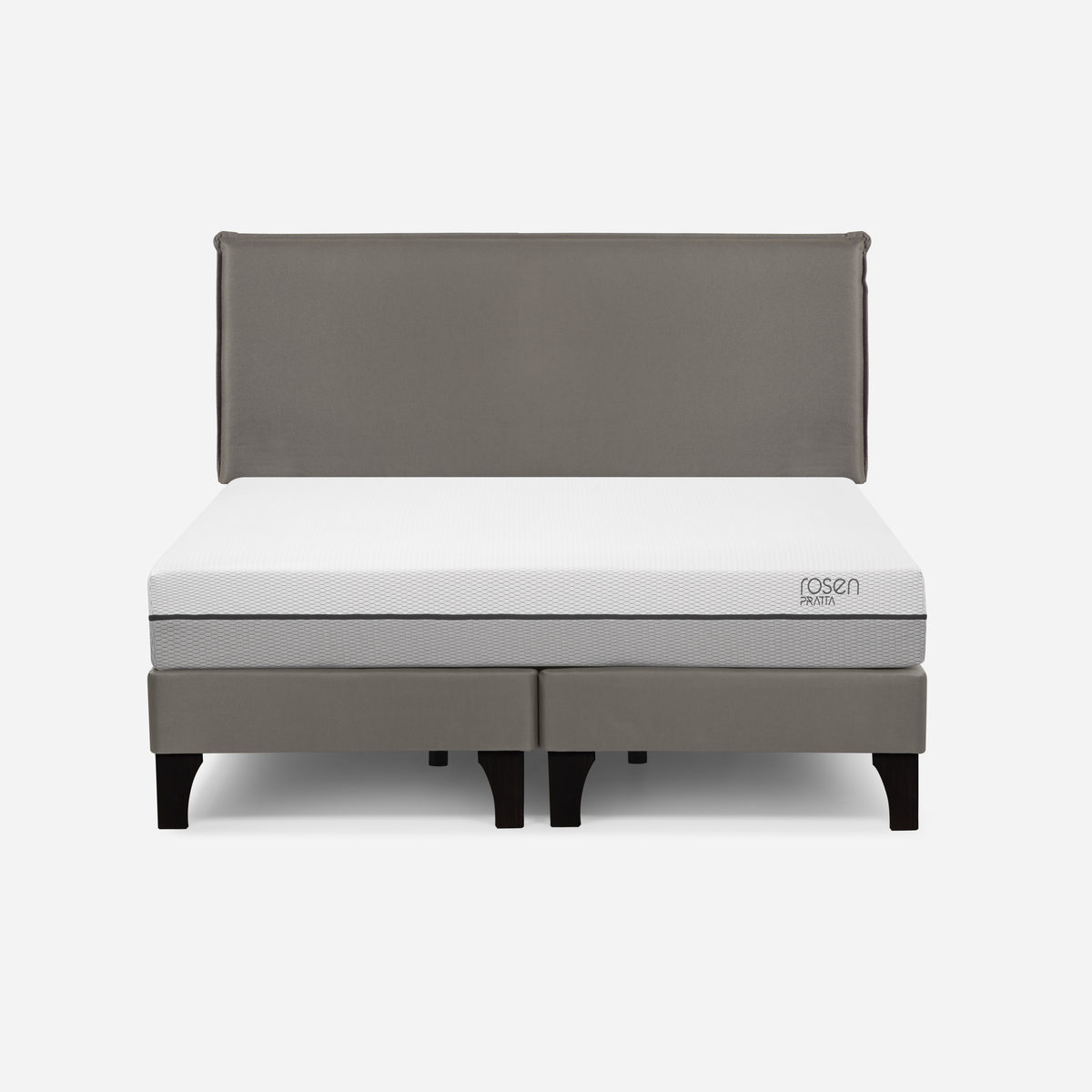 CAMA EUROPEA ROSEN PRATTA 2 PLAZAS PATA MADERA BD+RESPALDO MAURICE - 1