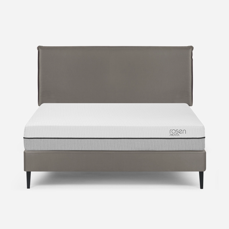 CAMA EUROPEA ROSEN PRATTA 2 PLAZAS PATA ACERO BN +RESPALDO MAURICE - 1