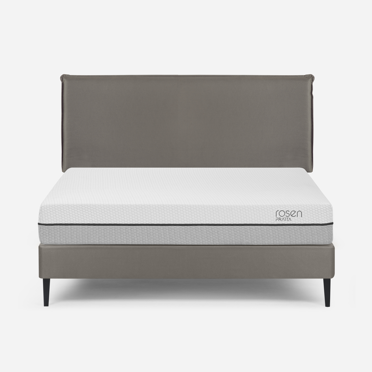 CAMA EUROPEA ROSEN PRATTA 2 PLAZAS PATA ACERO BN +RESPALDO MAURICE - 1
