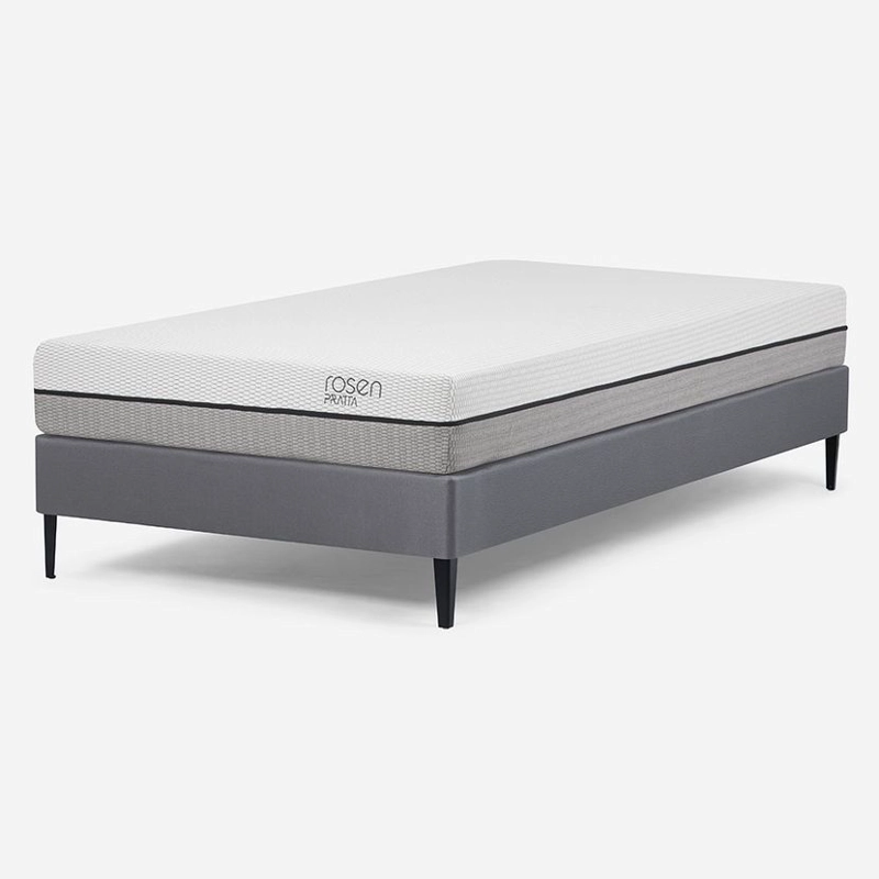 CAMA EUROPEA ROSEN  PRATTA 1 PLAZA PATA ACERO 90 X 200 CM - 1