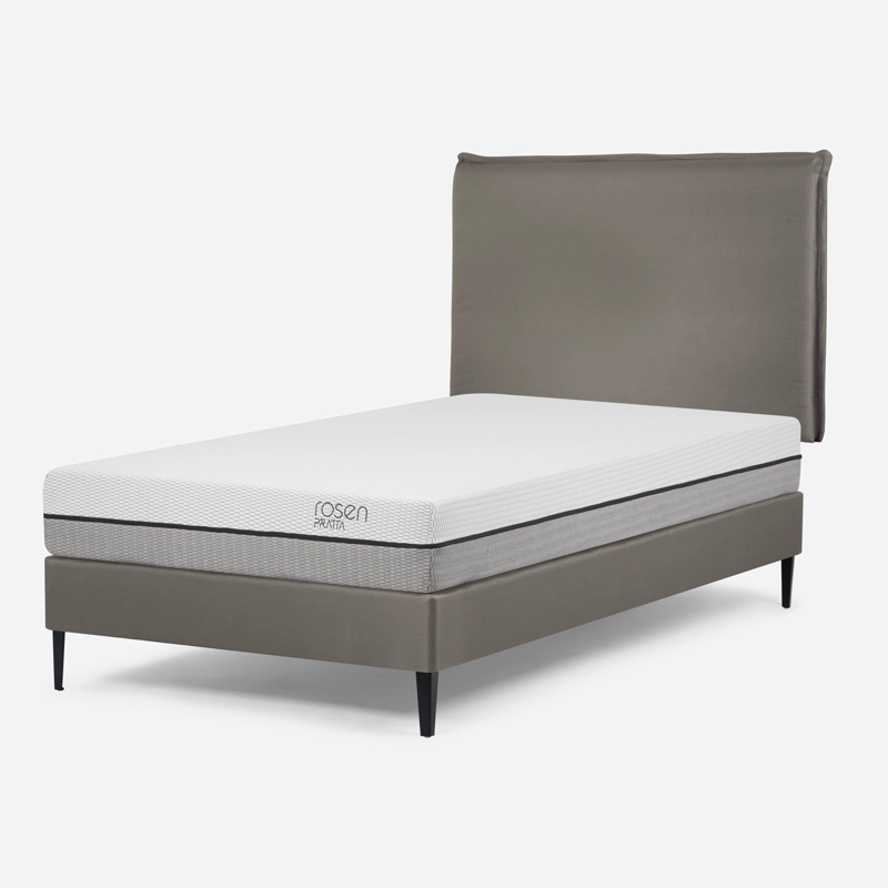 CAMA EUROPEA ROSEN PRATTA 1 PLAZA PATA ACERO + RESPALDO MAURICE - 3