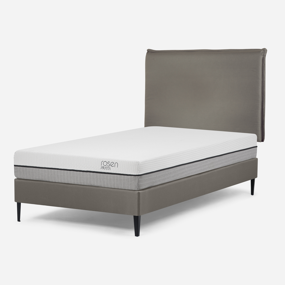 CAMA EUROPEA ROSEN PRATTA 1 PLAZA PATA ACERO + RESPALDO MAURICE - 3