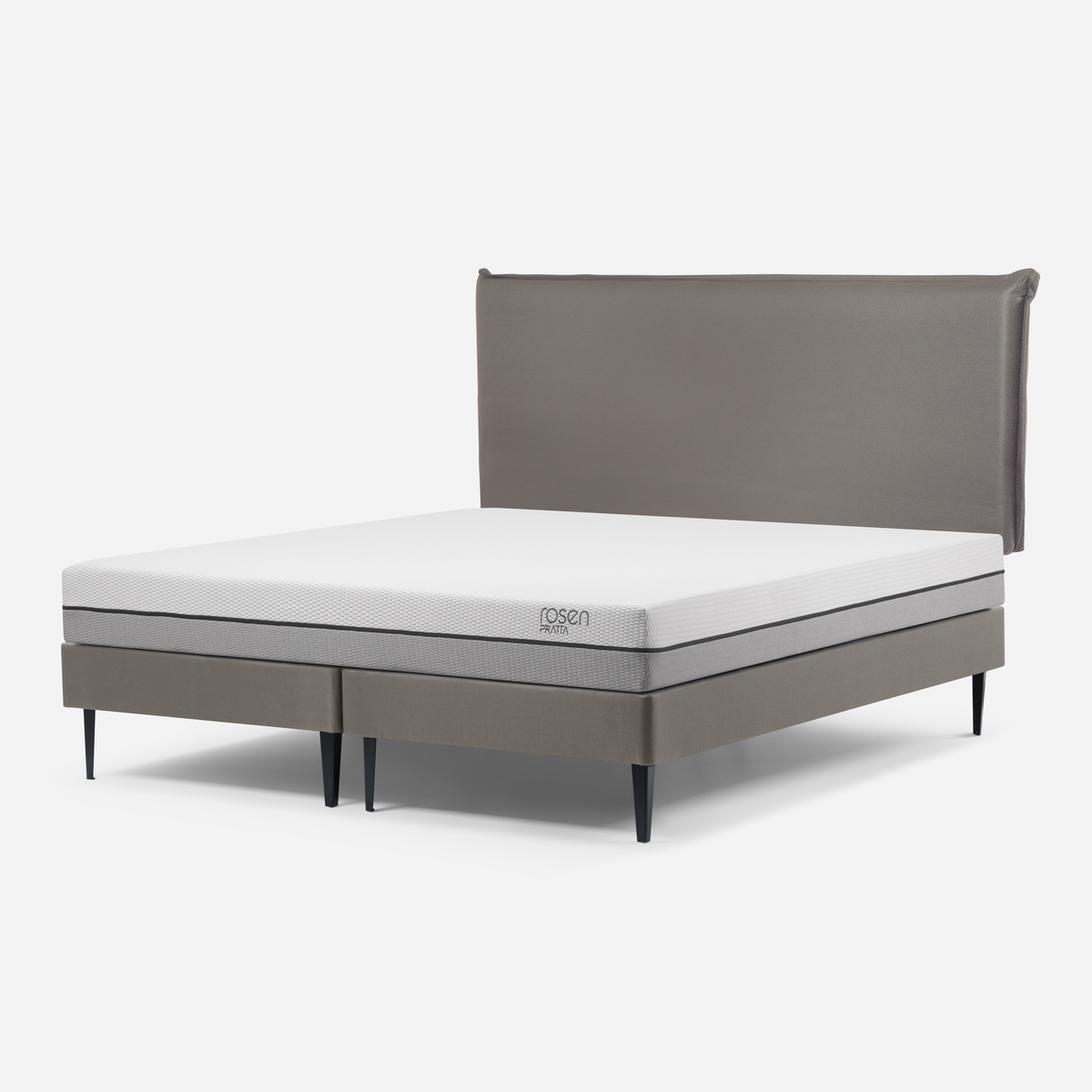 CAMA EUROPEA ROSEN PRATTA 2 PLAZAS PATA ACERO BD+ RESPALDO MAURICE - 3