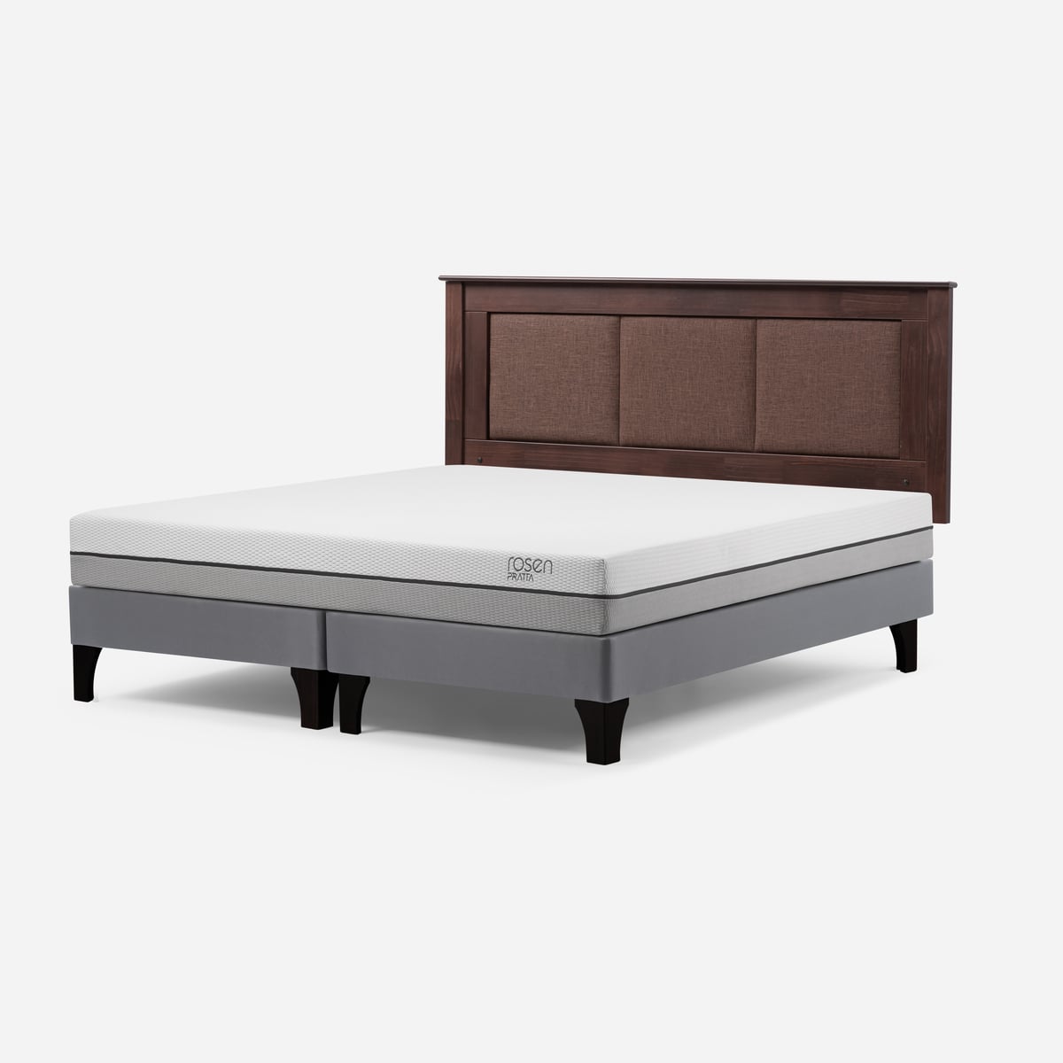 CAMA EUROPEA ROSEN PRATTA 2 PLAZAS PATA MADERA BD +RESPALDO RACHEL - 3