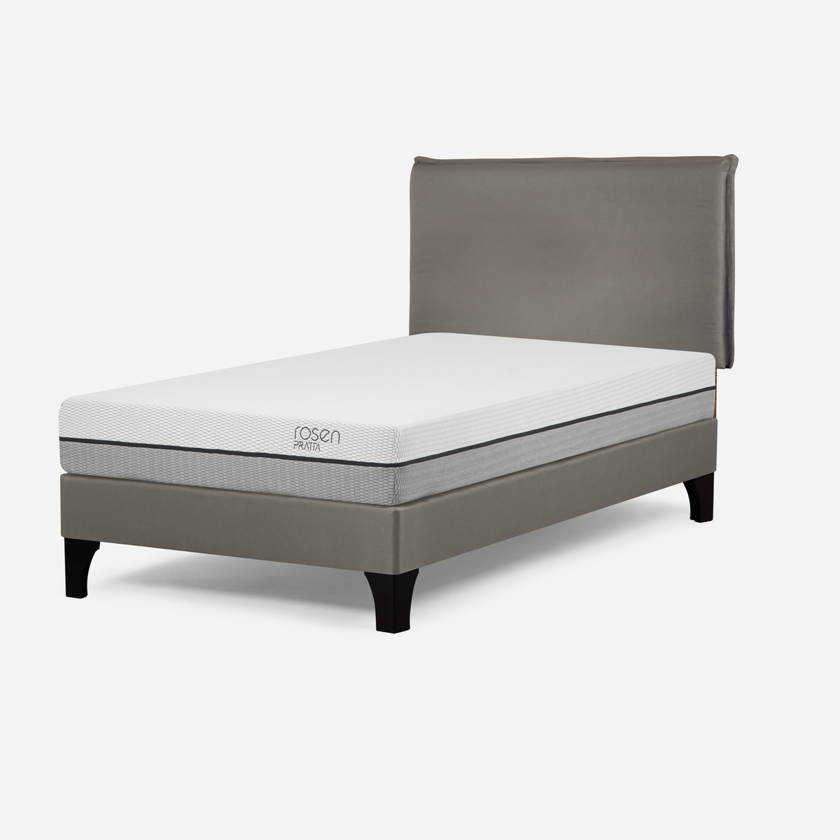 CAMA EUROPEA ROSEN PRATTA 1.5 PLAZAS PATA MADERA +RESPALDO MAURICE - 2