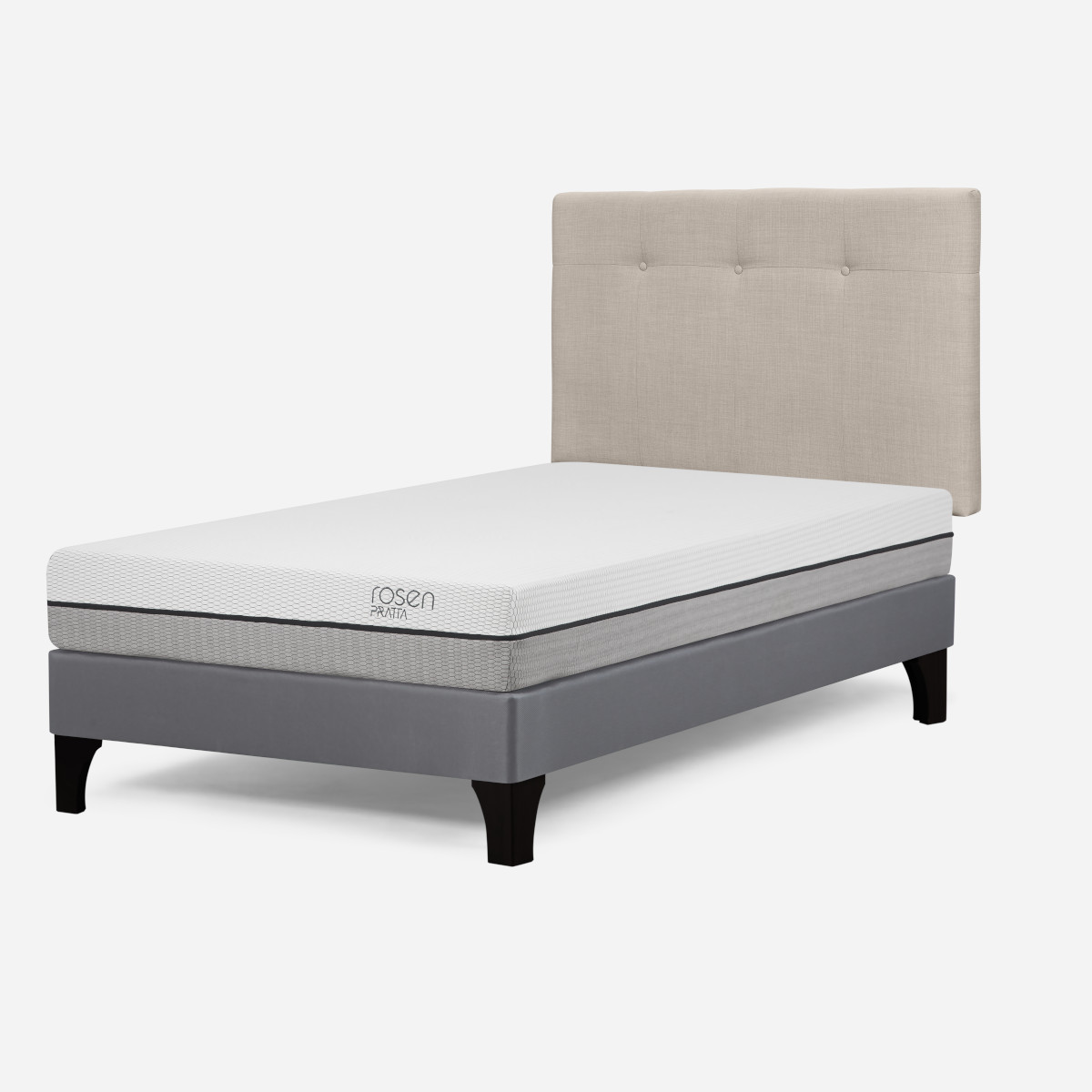 CAMA EUROPEA ROSEN PRATTA 1.5 PL PATA MADERA +RESPALDO NEW BENNET - 3