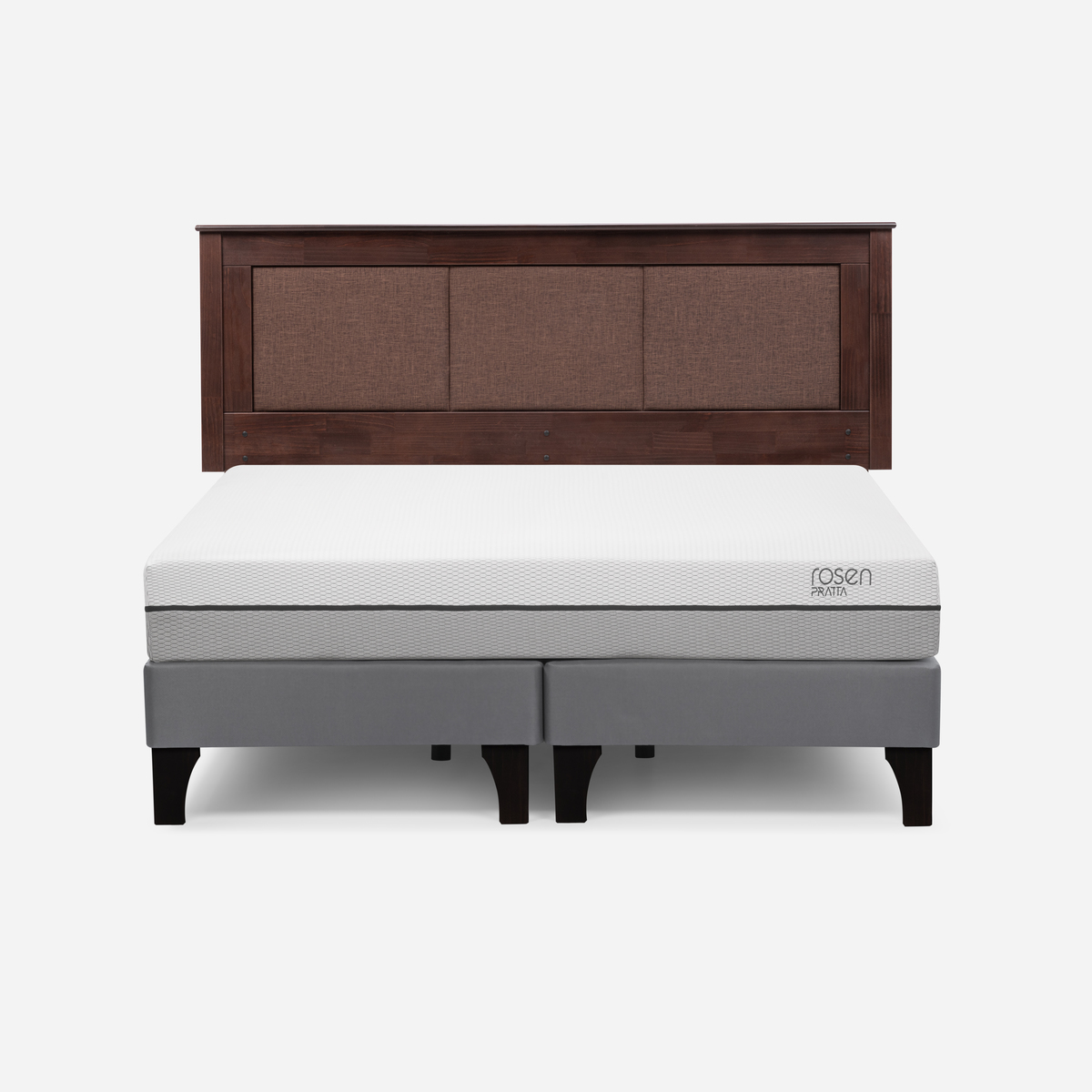 CAMA EUROPEA ROSEN PRATTA KING PATA MADERA BD + RESPALDO RACHEL - 1