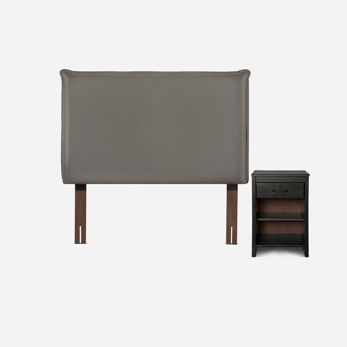 CAMA EUROPEA ROSEN PRATTA 1.5 PLAZAS PATA ACERO + MUEBLES MAURICE - 3