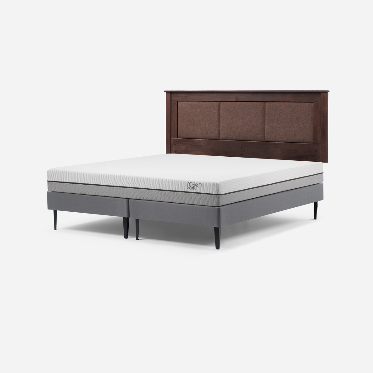 CAMA EUROPEA ROSEN PRATTA KING PATA ACERO BD + RESPALDO RACHEL - 2