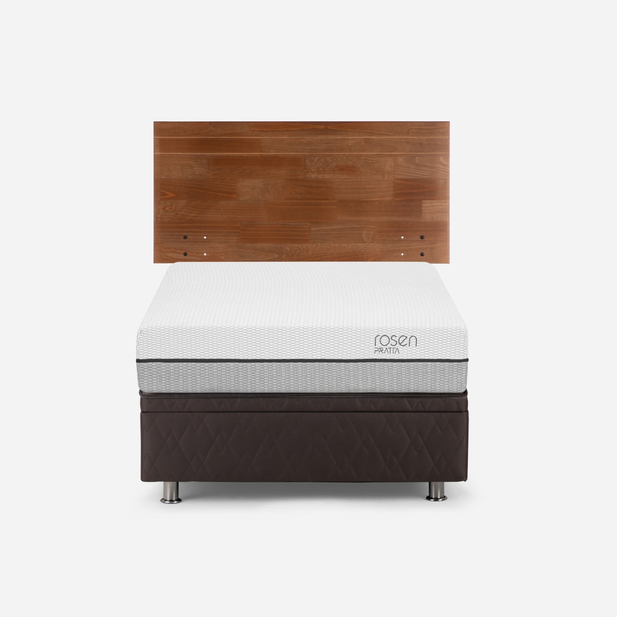 BOXET ROSEN PRATTA 1 PLAZA MADERA GRIS 90 X 200 CM + RESPALDO TABOR - 1