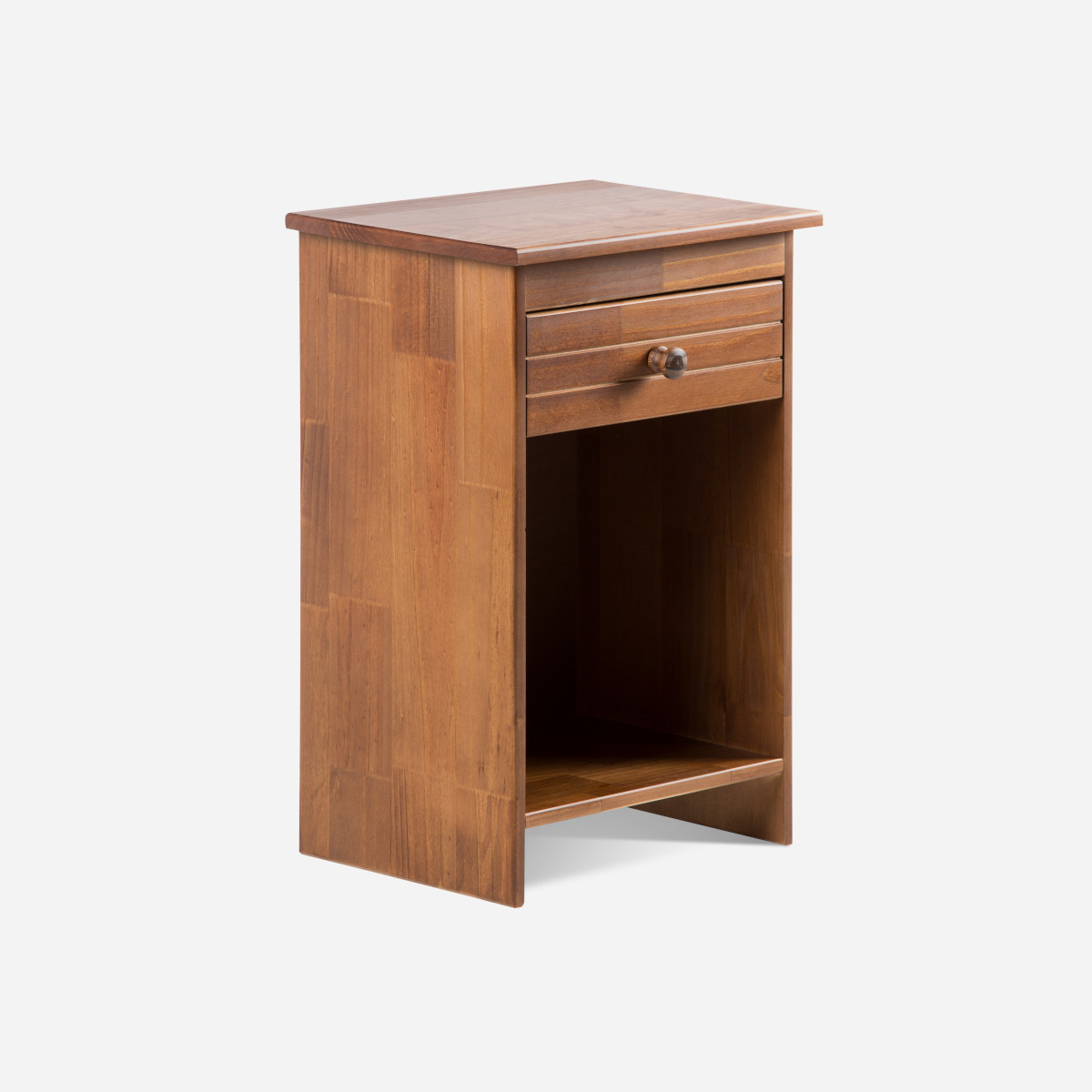 BOXET ROSEN PRATTA 1 PLAZA MADERA GRIS 90 X 200 CM + RESPALDO VELADOR TABOR - 4