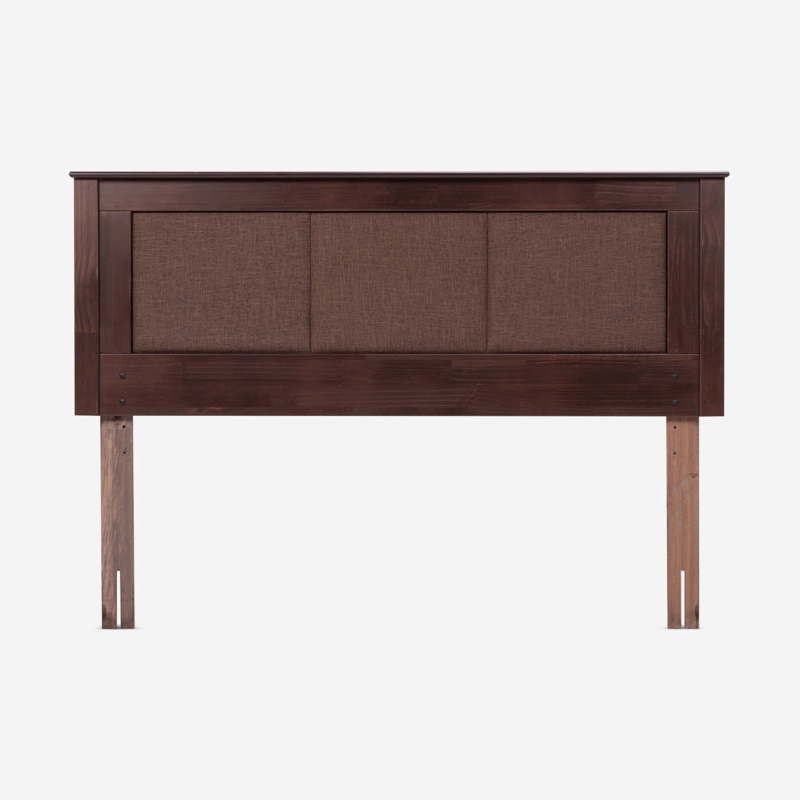 BOXET ROSEN PRATTA 2 PLAZAS MADERA GRIS 150 X 200 CM + RESPALDO RACHEL - 2