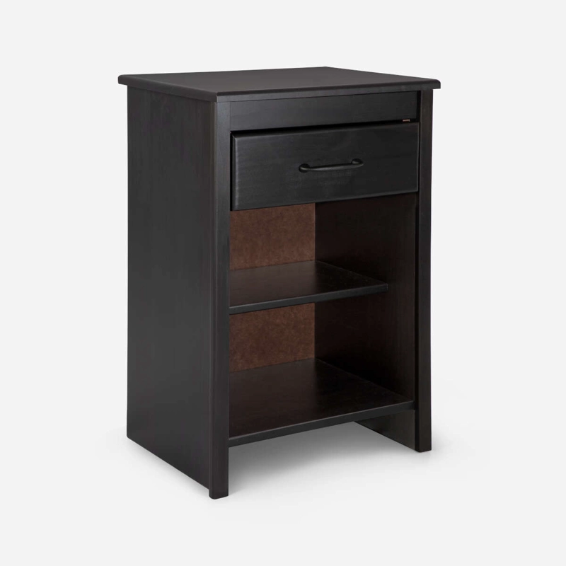 CAMA ROSEN PRATTA 2 PLAZAS PATA MADERA BD + MUEBLES MAURICE GRIS - 5