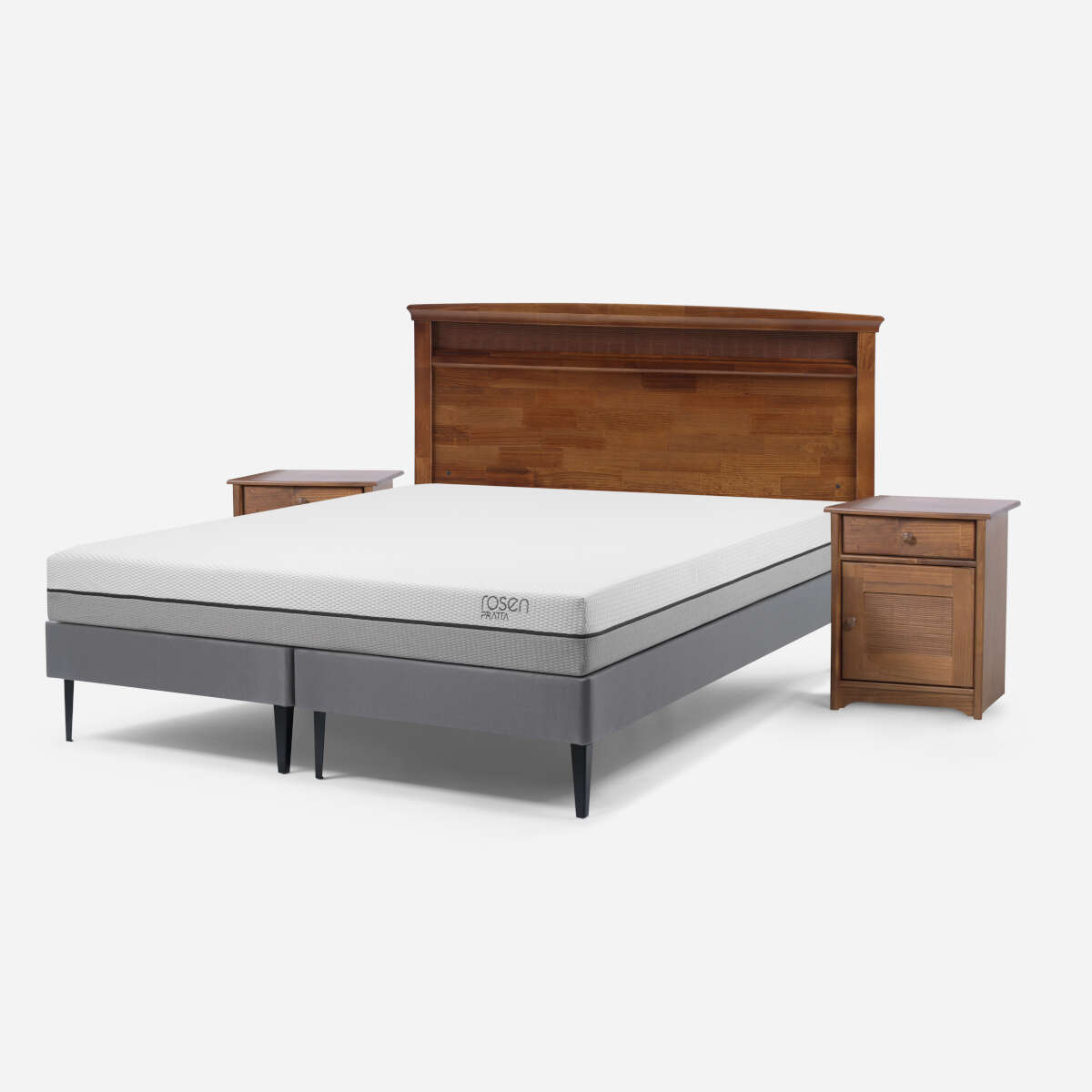 CAMA ROSEN PRATTA 2 PLAZAS BASE DIVIDIDA + MUEBLES VENETO - 3