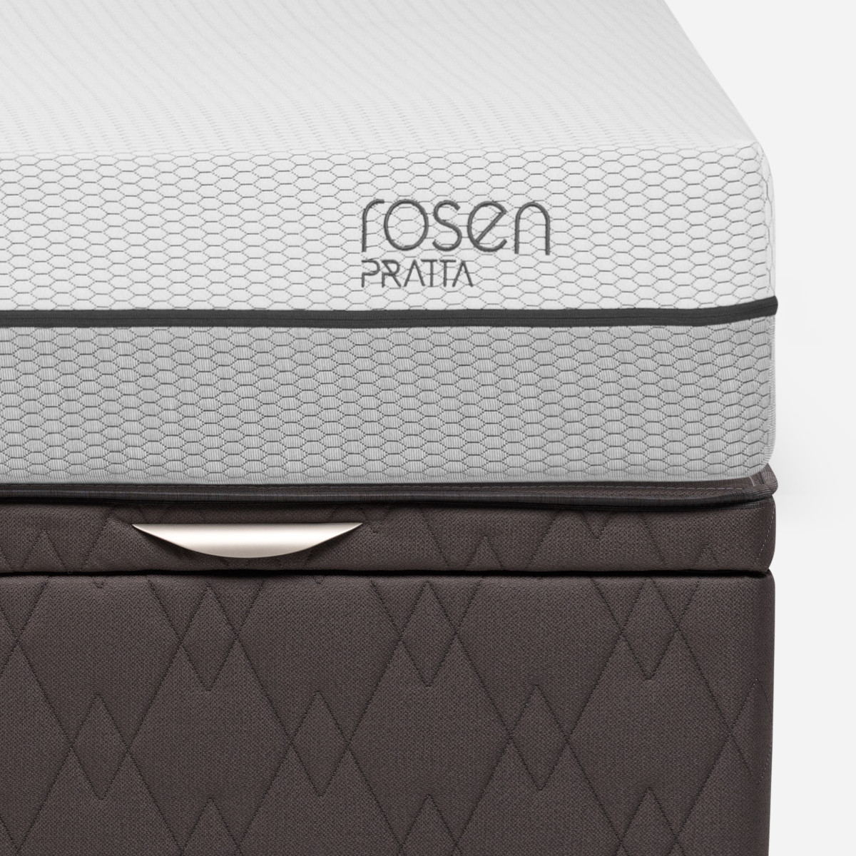 BOXET ROSEN PRATTA 2 PLAZAS MADERA GRIS 150 X 200 CM + RESPALDO FERRARA - 6
