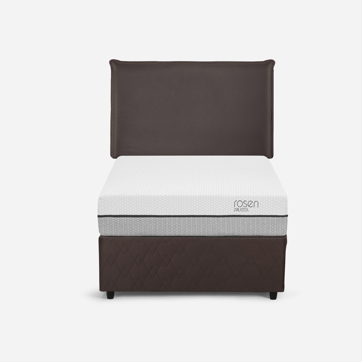 DIVAN CAMA PRATTA 1,5 PLAZAS + RESPALDO MAURICE CHOCOLATE - 2