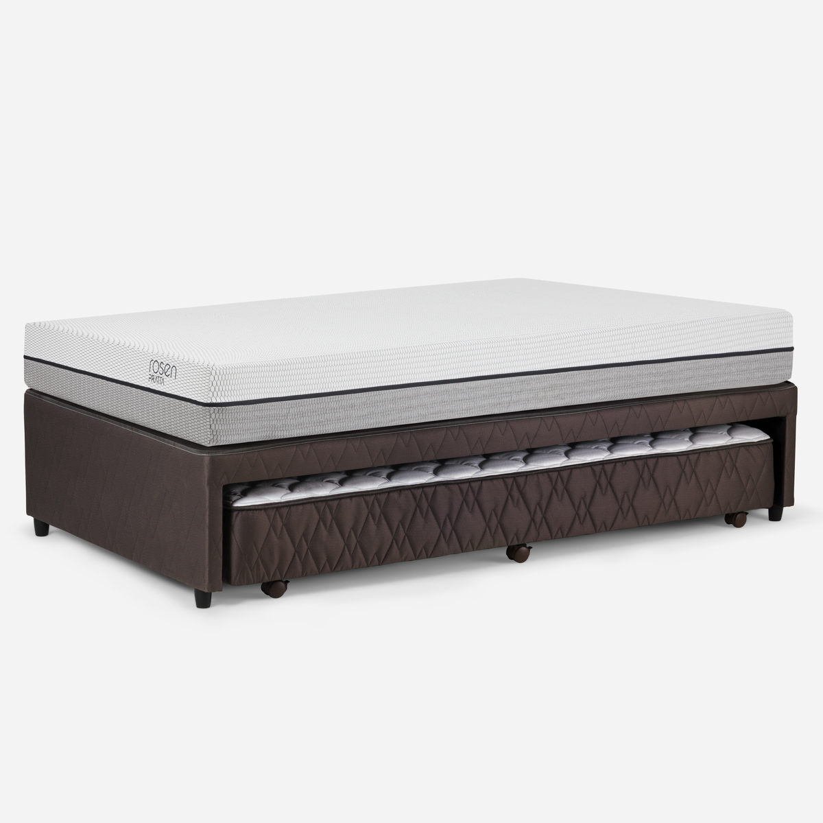 DIVÁN ROSEN CAMA PRATTA 1.5 PLAZAS MADERA GRIS 105 X 200 CM - 2