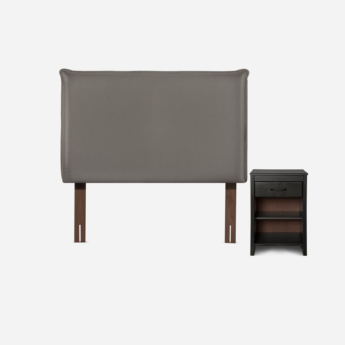 DIVÁN ROSEN CAMA CLASSIQUE MADERA GRIS + 1.5 PLAZAS + MUEBLES MAURICE - 5