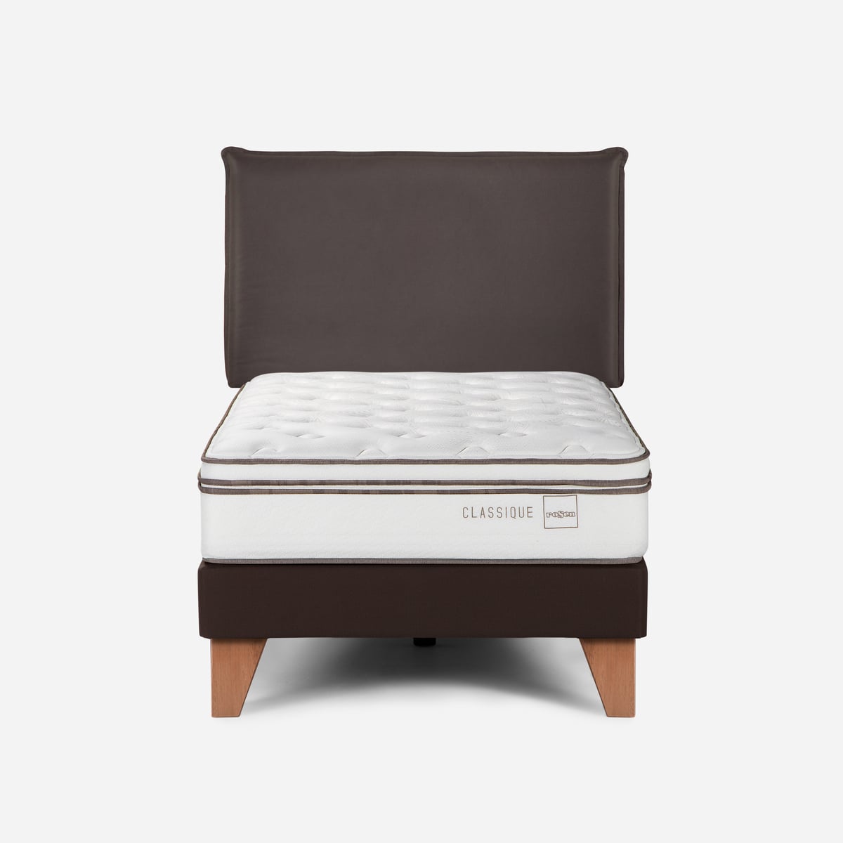 CAMA EUROPEA ROSEN CLASSIQUE+ 1 PLAZA + RESPALDO MAURICE - 1