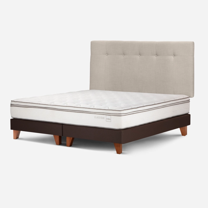 CAMA EUROPEA ROSEN CLASSIQUE+ 2 PLAZAS + RESPALDO NEW BENNET NAT - 3