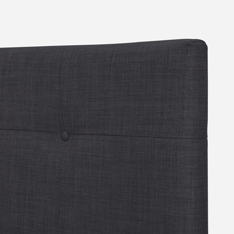 CAMA EUROPEA ROSEN CLASSIQUE+ 1.5 PLAZAS +RESPALDO/VELADOR GRAFITO - 4