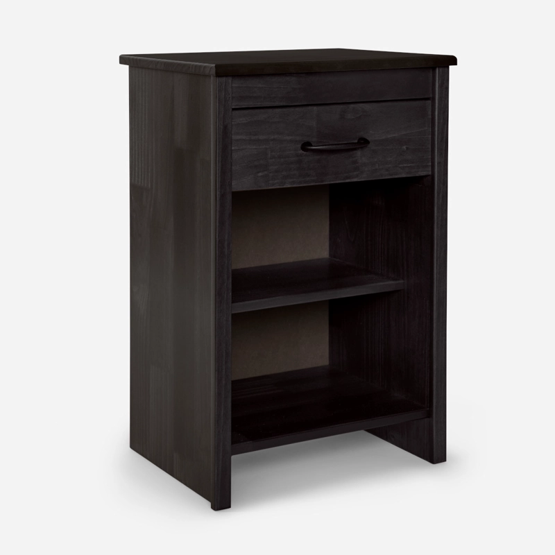 CAMA EUROPEA ROSEN CLASSIQUE+ 1.5 PLAZAS +RESPALDO/VELADOR GRAFITO - 5