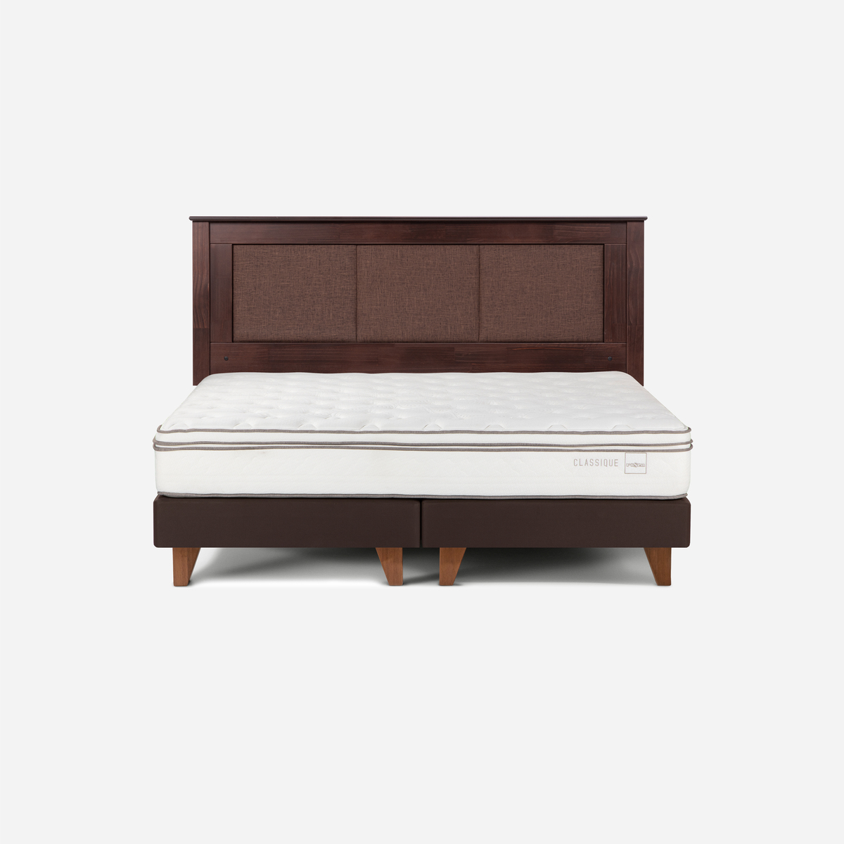CAMA EUROPEA ROSEN CLASSIQUE+ 2 PLAZAS BD + RESPALDO RACHEL - 1