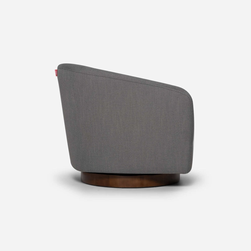 POLTRONA ROSEN GRIS GIRATORIA BOURTON TELA - 3