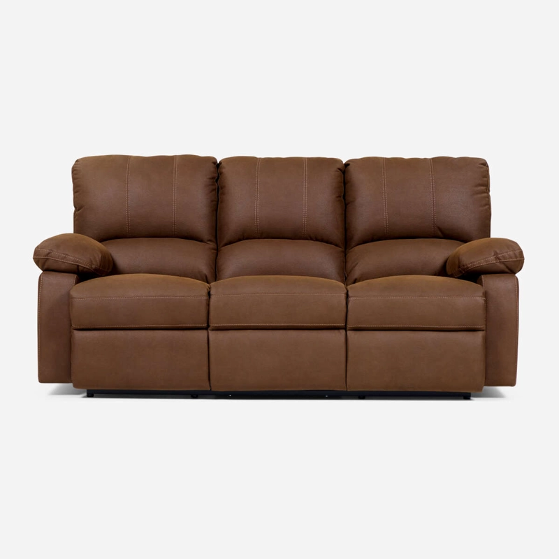 SET ROSEN CAFÉ SOFÁS RECLINABLE 2 Y 3 CUERPOS ARCHIE TELA - 3