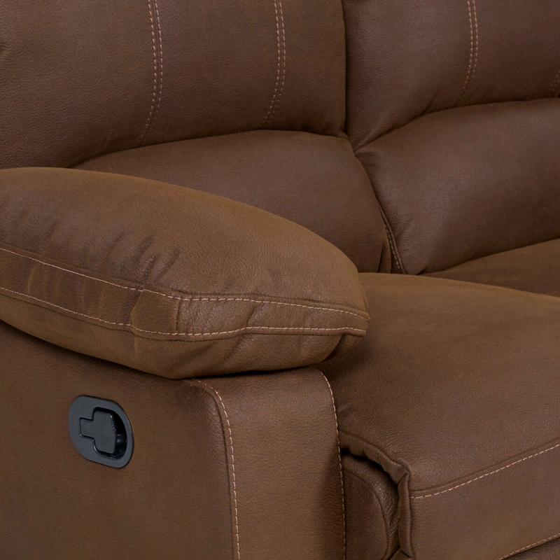 SET ROSEN CAFÉ SOFÁS RECLINABLE 2 Y 3 CUERPOS ARCHIE TELA - 6