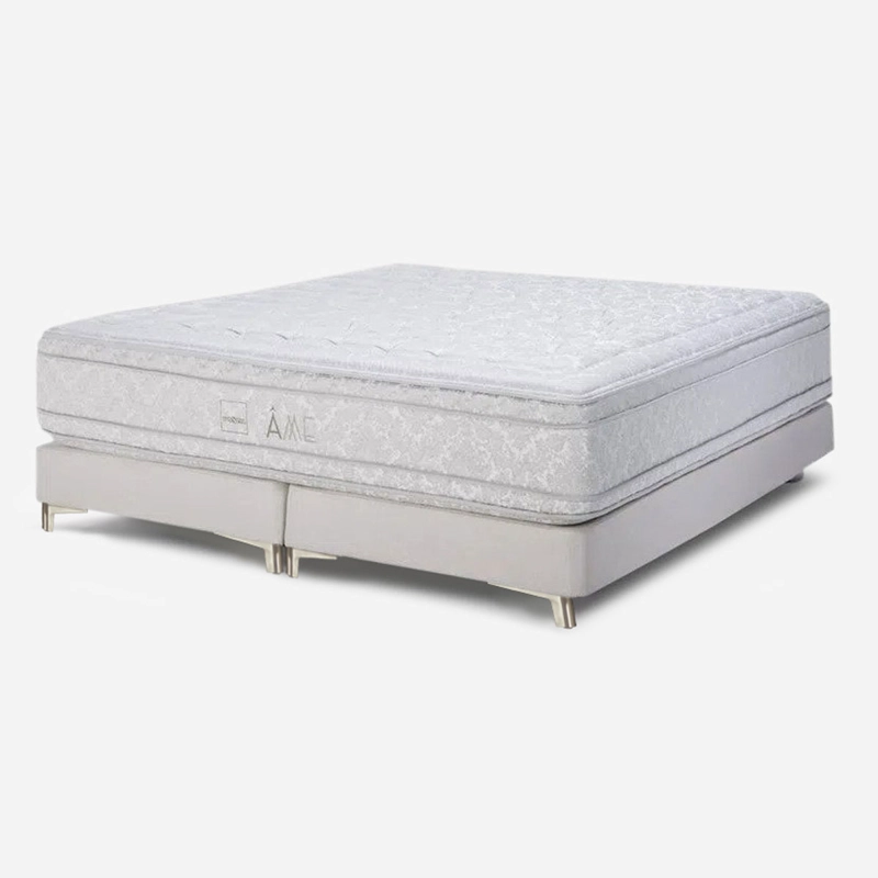 BOX SPRING ROSEN AME GRAY II 2 PLAZAS 150 X 200 CM - 1