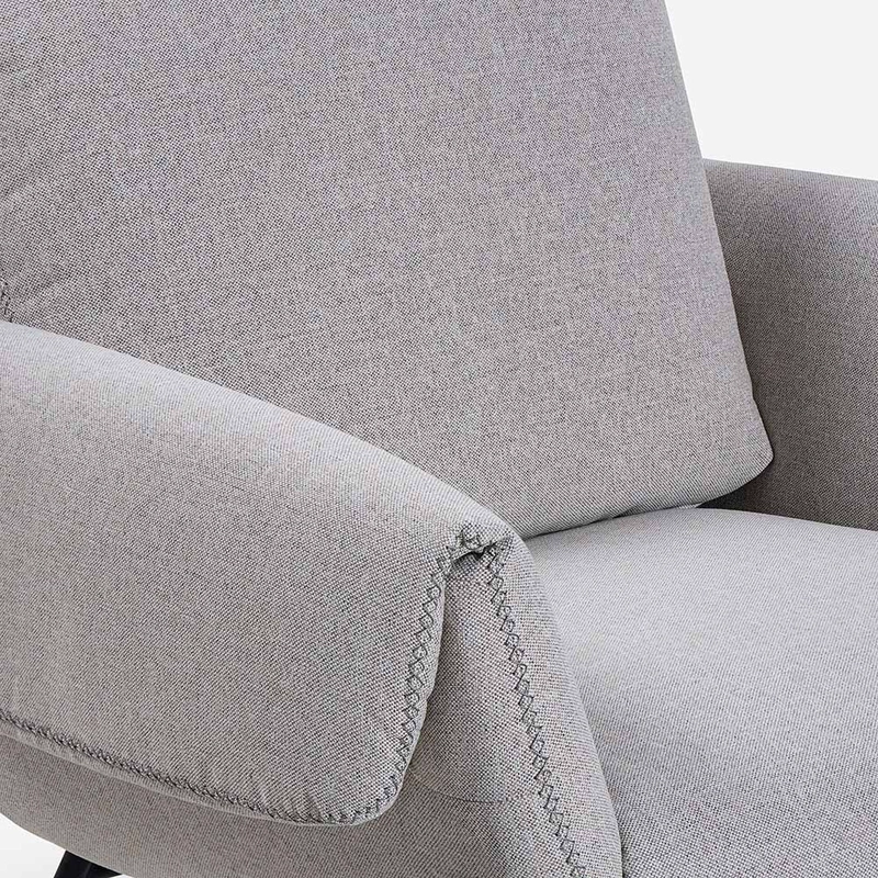 POLTRONA ROSEN / TABLERO TERCIADO GRIS ROSS TELA - 4
