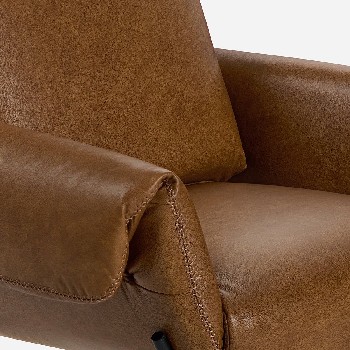 POLTRONA ROSEN ROSS CUERO CAMEL - 4