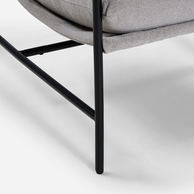 POLTRONA ROSEN GRIS ELLON TELA - 5