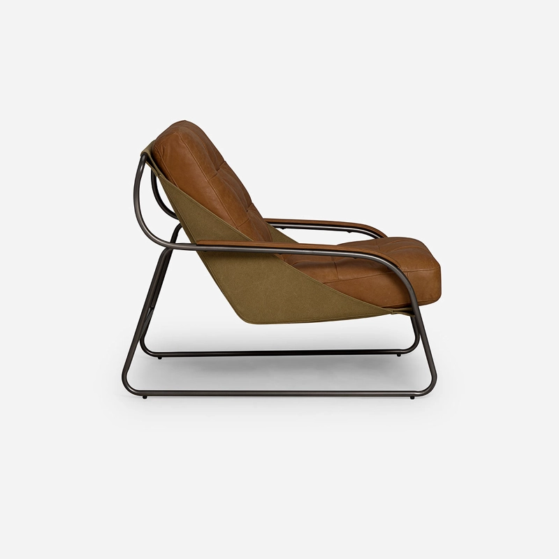 POLTRONA ROSEN CUERO CAMEL MONTOK - 3