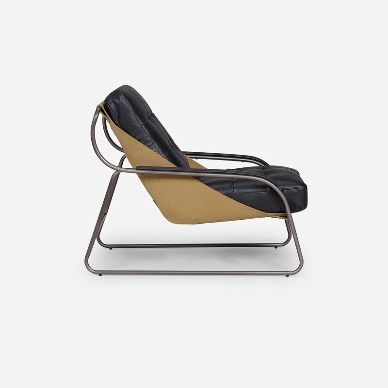 POLTRONA ROSEN CUERO NEGRO MONTOK - 3