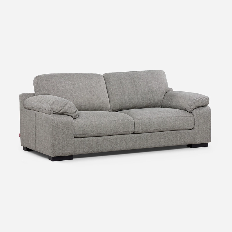 SOFA ROSEN BOLONIA 3 CUERPOS TELA GRIS - 1