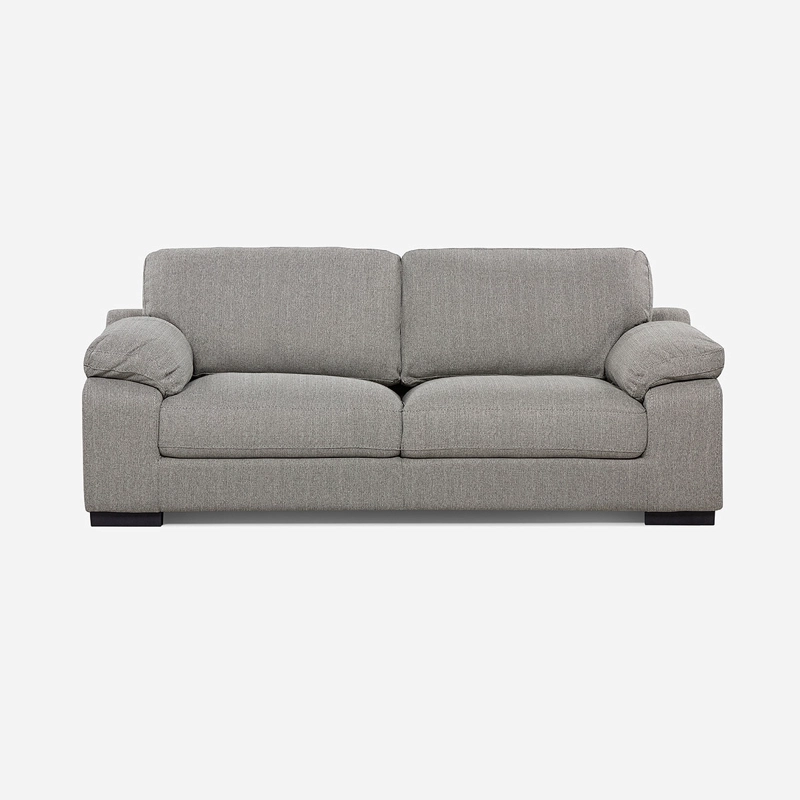 SOFA ROSEN BOLONIA 3 CUERPOS TELA GRIS - 2