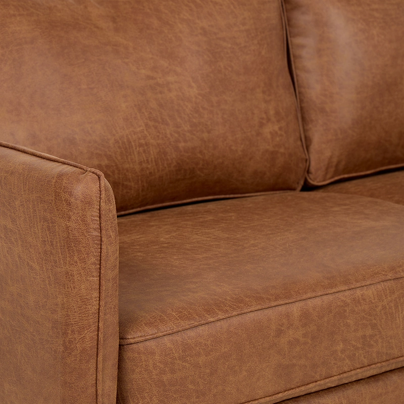 SOFA ROSEN TABIZ 3 CUERPOS TELA CAMEL - 6