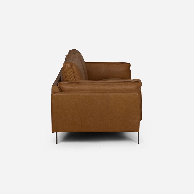 SOFÁ ROSEN 3.5 CUERPOS CUERO CAMEL QUEBEC - 3