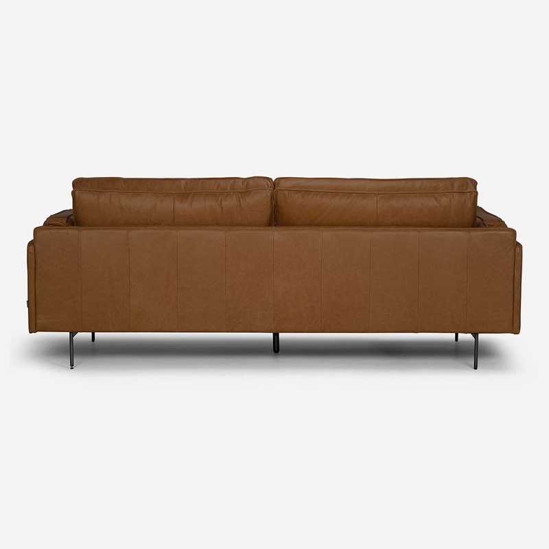 SOFÁ ROSEN 3.5 CUERPOS CUERO CAMEL QUEBEC - 4